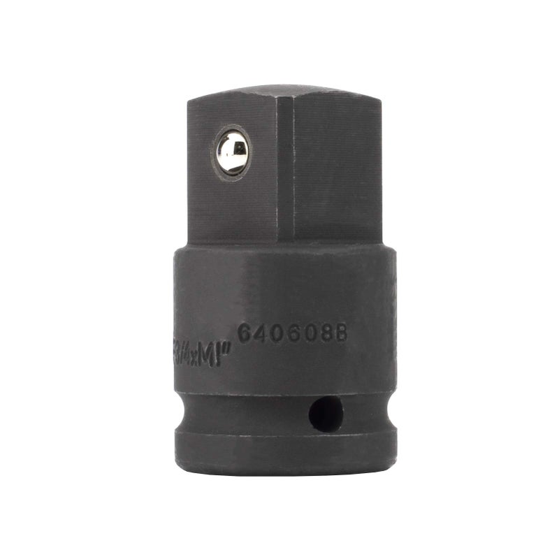 GENIUS TOOLS 3/4"" Dr. Impact Adapter w/steel ball, 3/4""F Ã— 1""M (CR-Mo) - 640608B" - Image 1